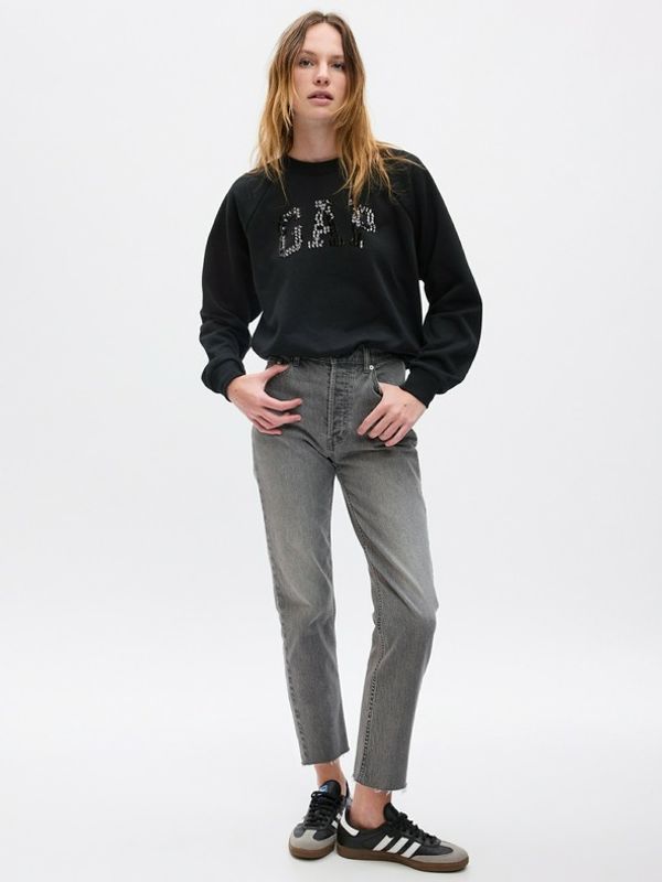 GAP GAP Majica dugih rukava crna