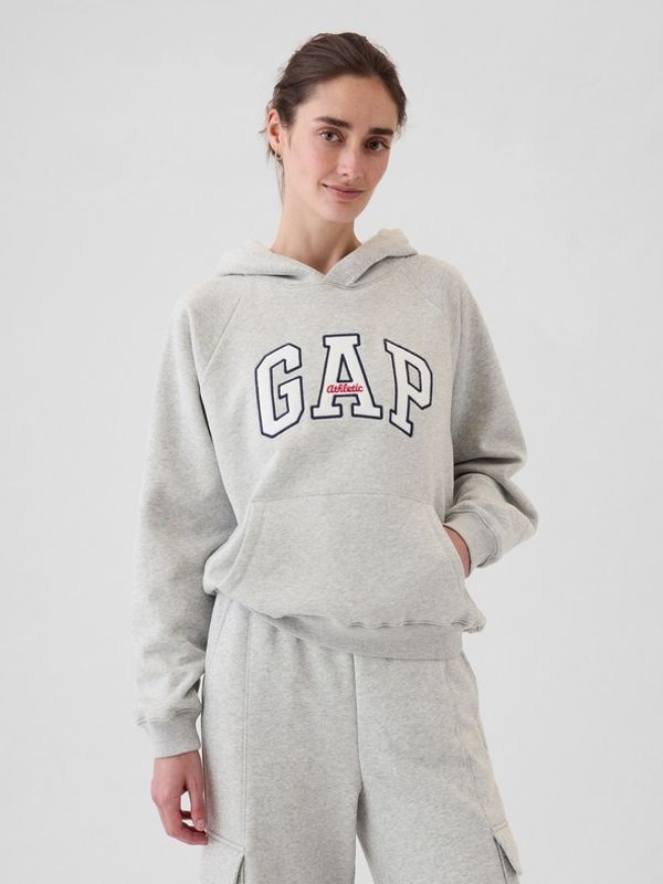 GAP GAP Vintage Soft Majica dugih rukava siva