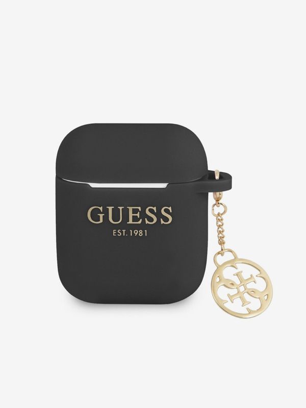 Guess Guess 4G Charm AirPods 1/2 Black Etui ljubičasta
