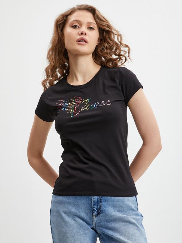 Guess Guess Flame Majica crna