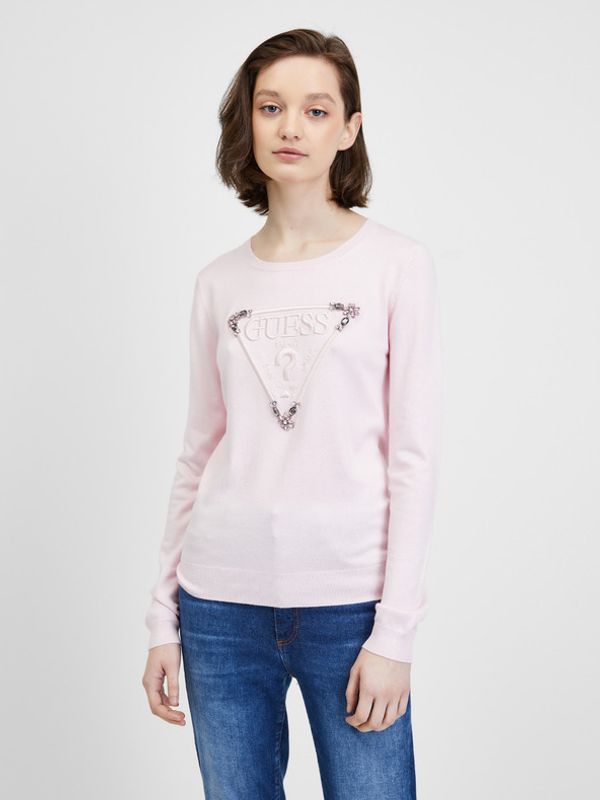 Guess Guess Ines Majica dugih rukava ružičasta