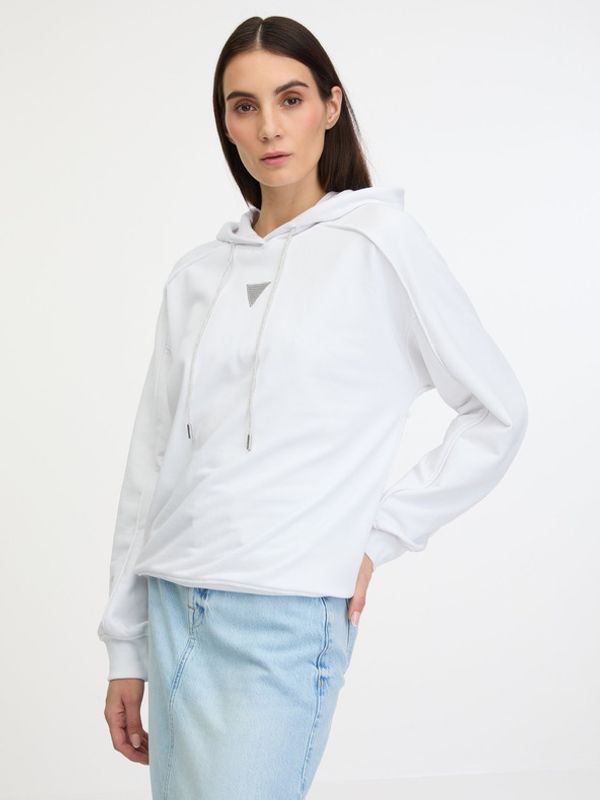 Guess Guess Mini Triangle Majica dugih rukava bijela