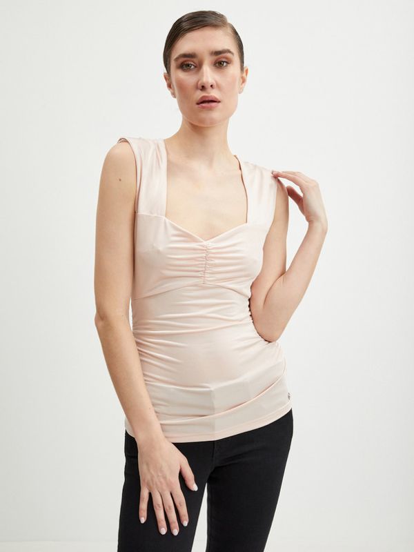 Guess Guess Susan Majica bez rukava ružičasta