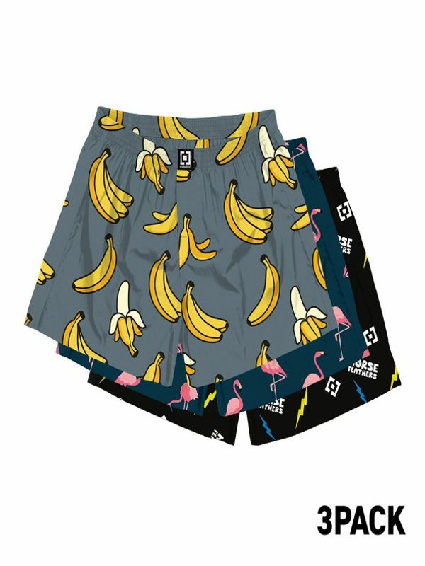 Horsefeathers Horsefeathers Manny Široke bokserice 3 kom siva