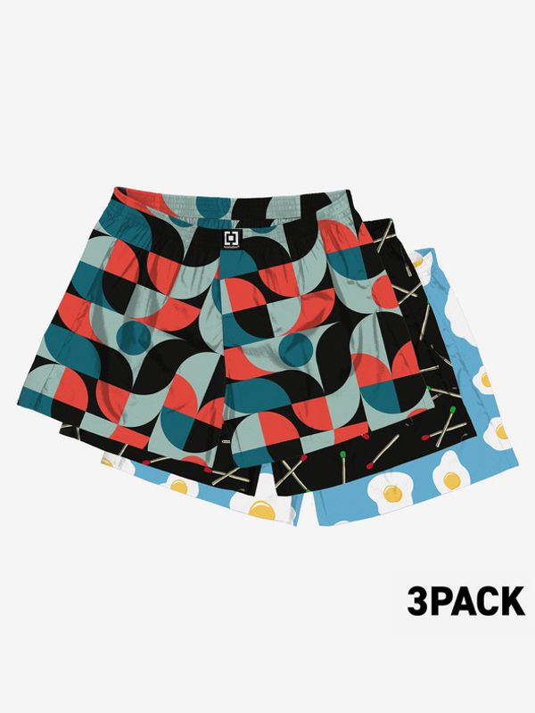 Horsefeathers Horsefeathers Široke bokserice 3 kom siva