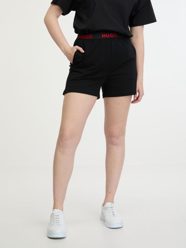 HUGO HUGO Sporty Šorcevi crna