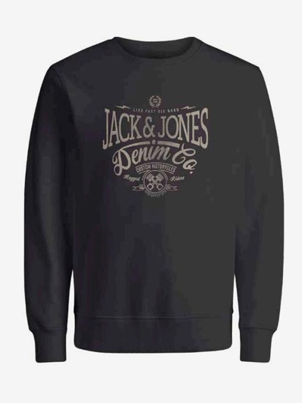 Jack & Jones Jack & Jones Eric Majica dugih rukava crna