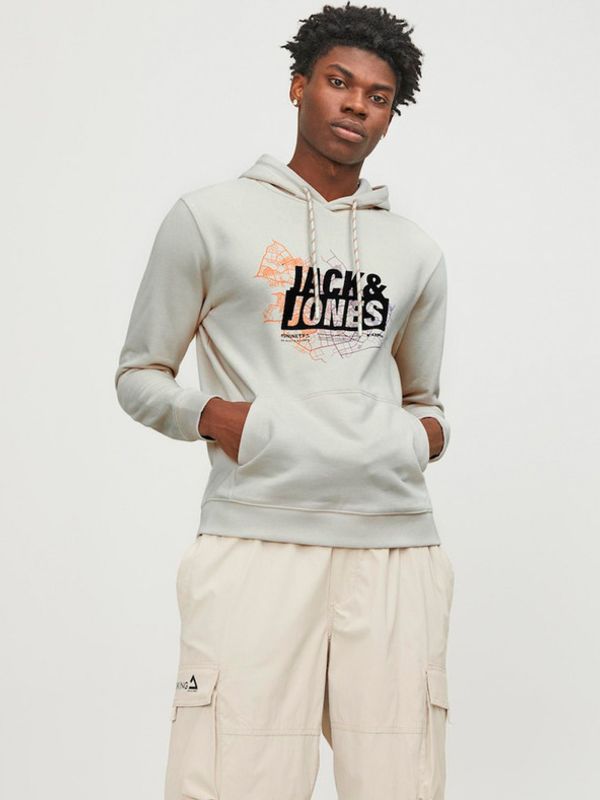 Jack & Jones Jack & Jones Map Majica dugih rukava bijela