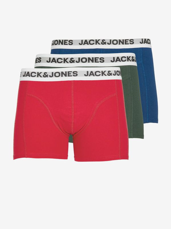 Jack & Jones Jack & Jones Rikki 3-pack Bokserice crvena
