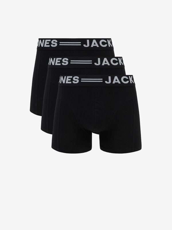 Jack & Jones Jack & Jones Sense 3-pack Bokserice crna
