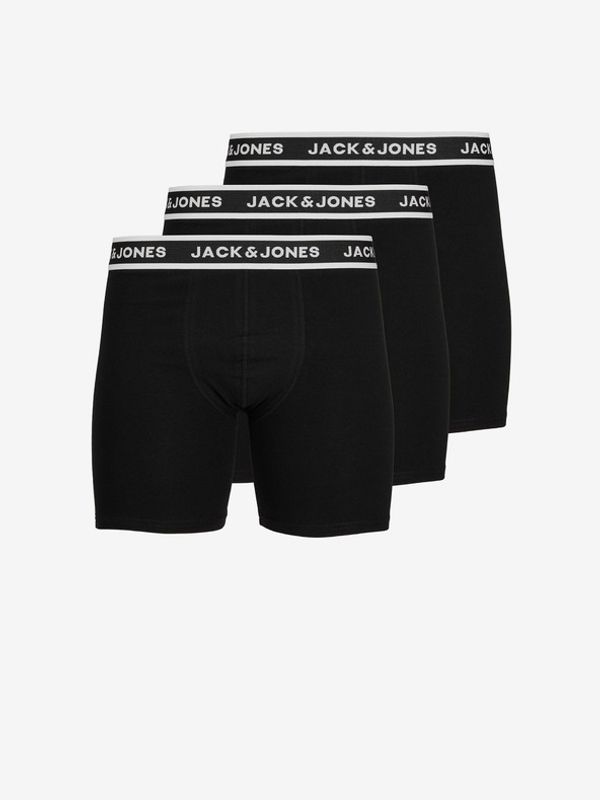 Jack & Jones Jack & Jones Solid 3-pack Bokserice crna