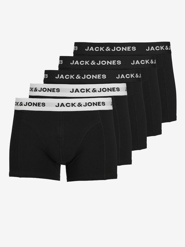 Jack & Jones Jack & Jones Solid Bokserice 5 kom crna