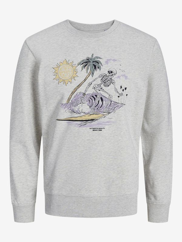 Jack & Jones Jack & Jones Zion Majica dugih rukava siva