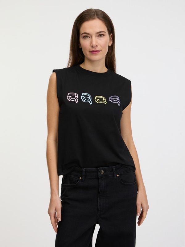 Karl Lagerfeld Karl Lagerfeld Ikonik 2.0 Outline Majica bez rukava crna