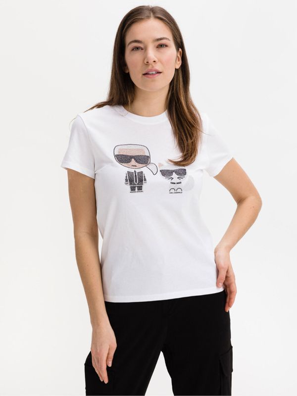 Karl Lagerfeld Karl Lagerfeld Ikonik Majica bijela