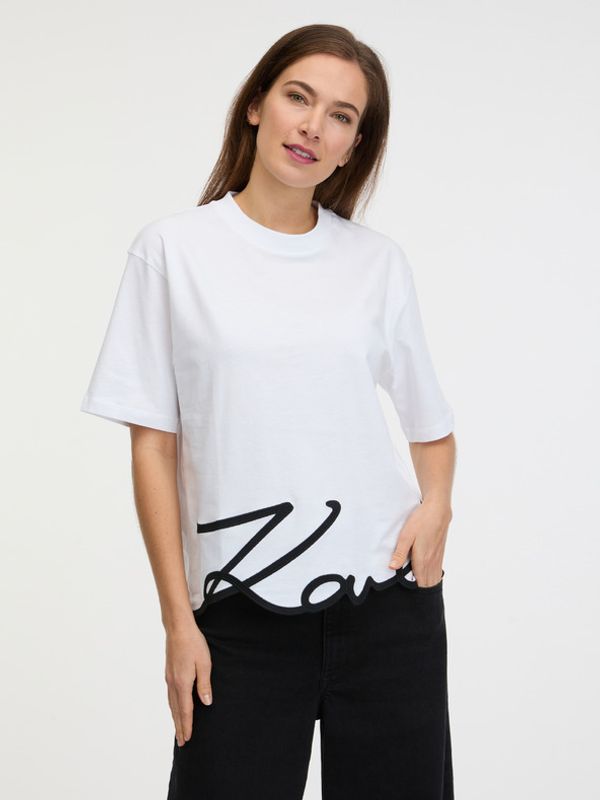 Karl Lagerfeld Karl Lagerfeld Karl Signature Majica bijela