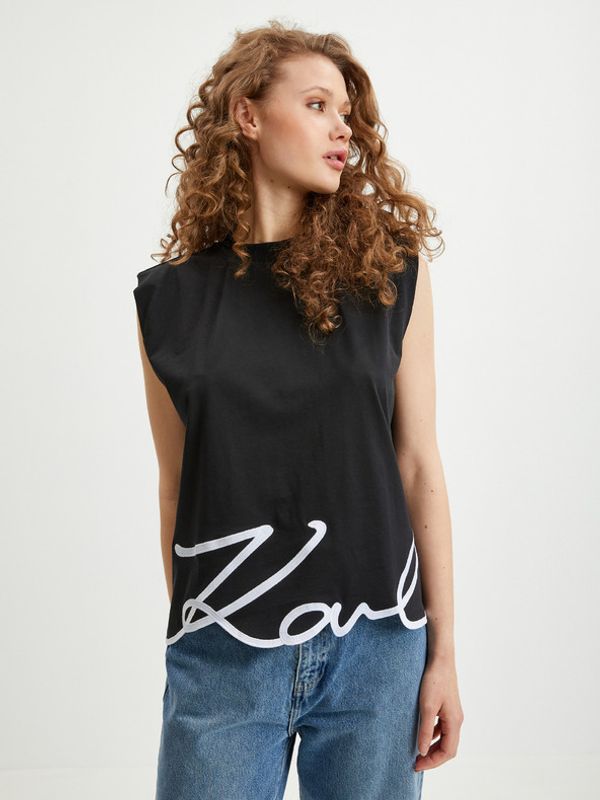 Karl Lagerfeld Karl Lagerfeld Majica crna
