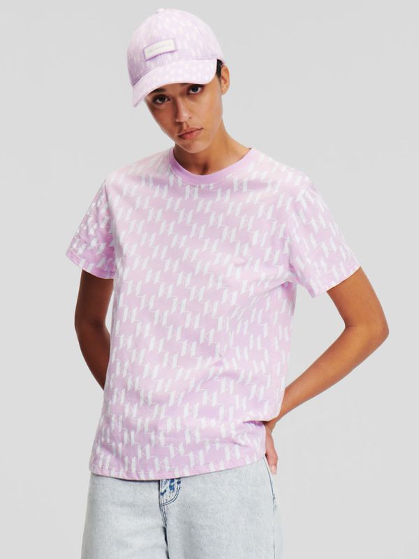 Karl Lagerfeld Karl Lagerfeld Monogram Majica ružičasta