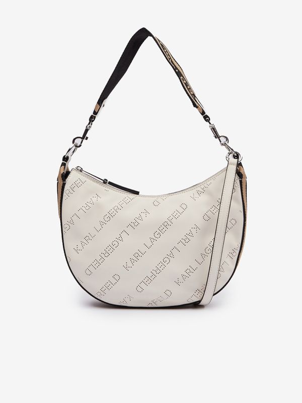 Karl Lagerfeld Karl Lagerfeld Moon SM Shoulderbag Torba bijela