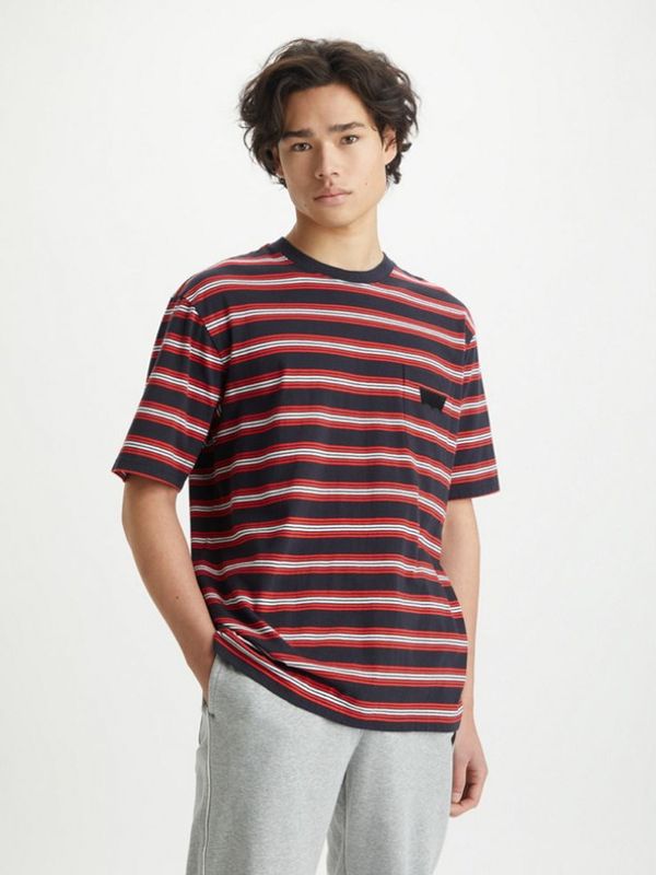 Levi's® Levi's® Levi's® Stay Loose Graphic PKT T Strip Majica crna
