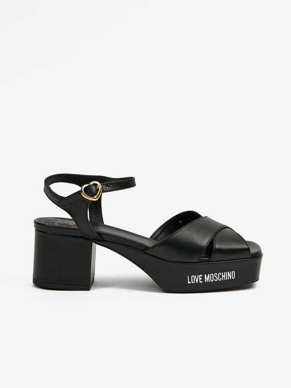 Love Moschino Love Moschino Sandale crna