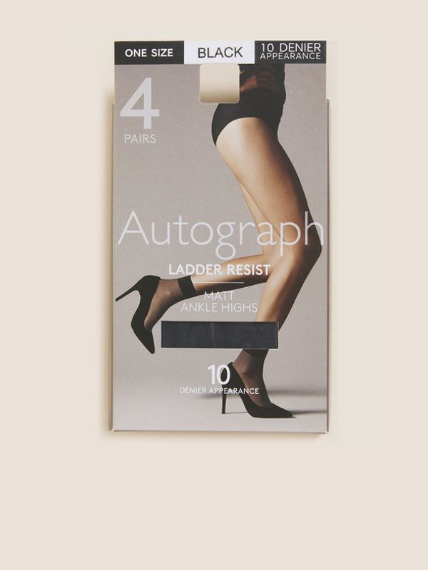 Marks & Spencer Marks & Spencer 10 DEN Čarape 4 para crna