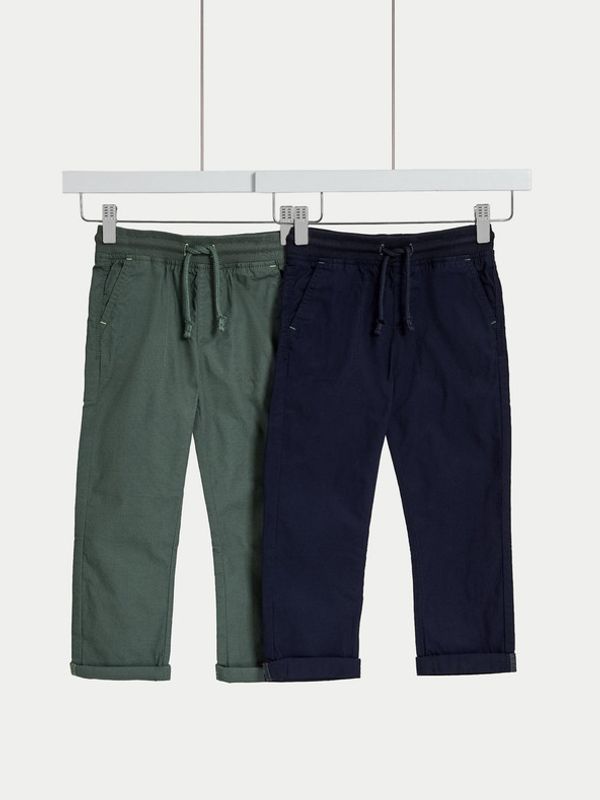 Marks & Spencer Marks & Spencer Dječje hlače 2 kom zelena