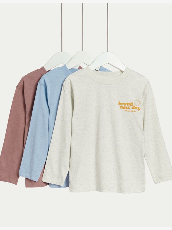 Marks & Spencer Marks & Spencer Majica 3 kom dječja siva