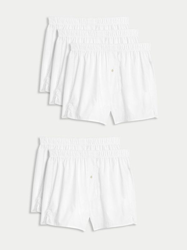 Marks & Spencer Marks & Spencer Široke bokserice 5 kom bijela