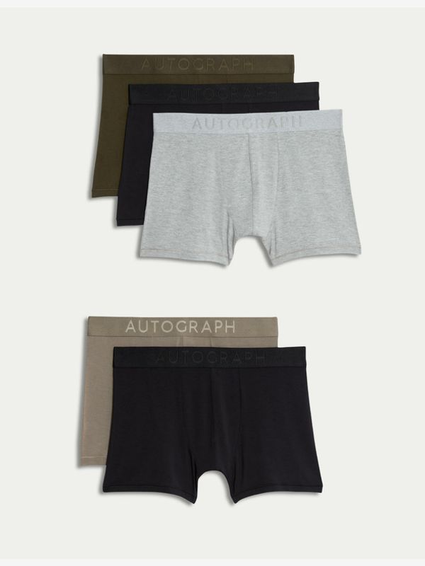 Marks & Spencer Marks & Spencer Široke bokserice 5 kom crna