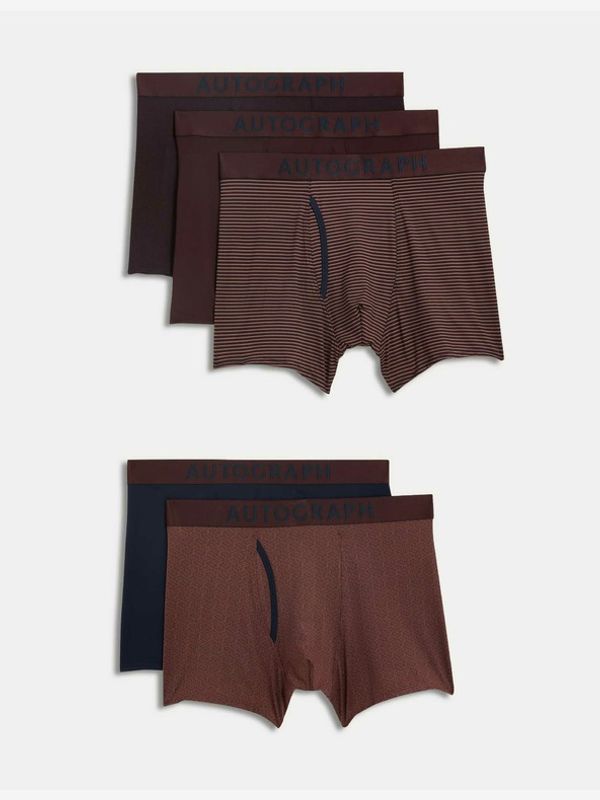 Marks & Spencer Marks & Spencer Široke bokserice 5 kom crvena