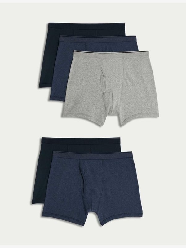 Marks & Spencer Marks & Spencer Široke bokserice 5 kom plava