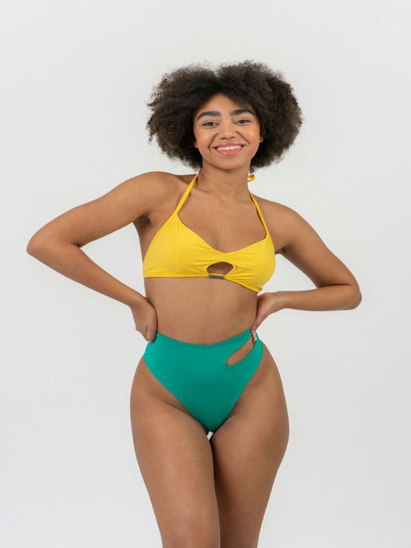 Nebbia Nebbia Gornji dio kupaćeg kostima žuta