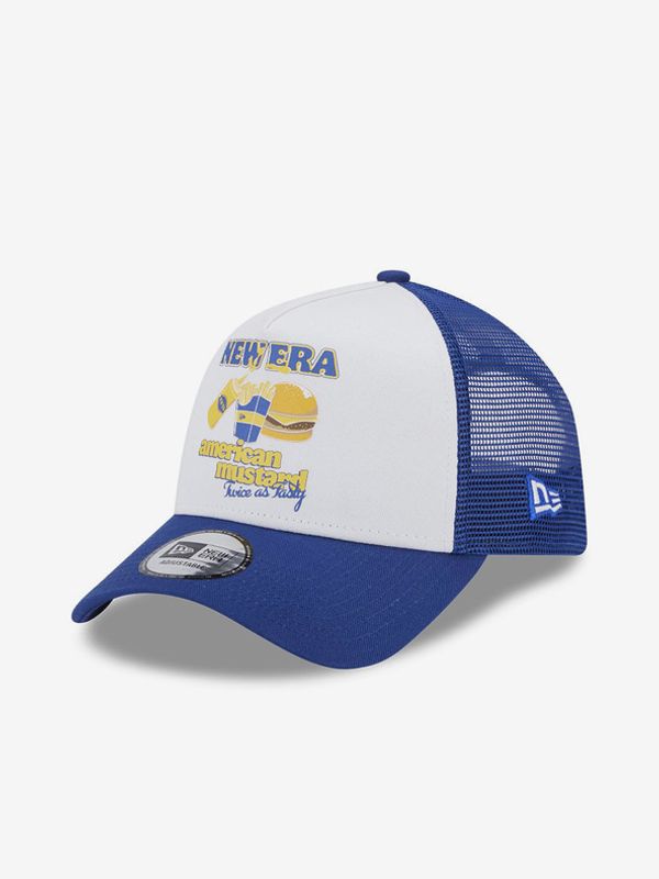 New Era New Era Food Burger Blue A-Frame Trucker Šilterica bijela