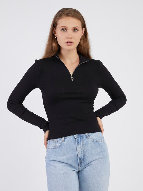Noisy May Noisy May Aya Majica dugih rukava crna