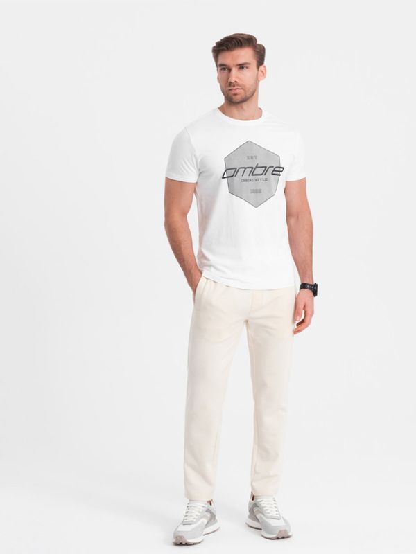 Ombre Clothing Ombre Clothing Donji dio trenirke bijela