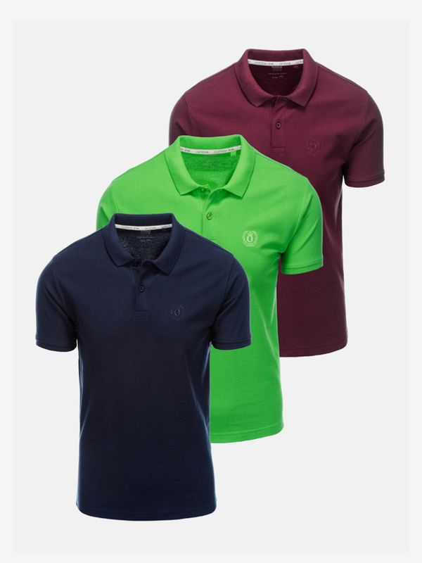 Ombre Clothing Ombre Clothing Majica 3 kom plava