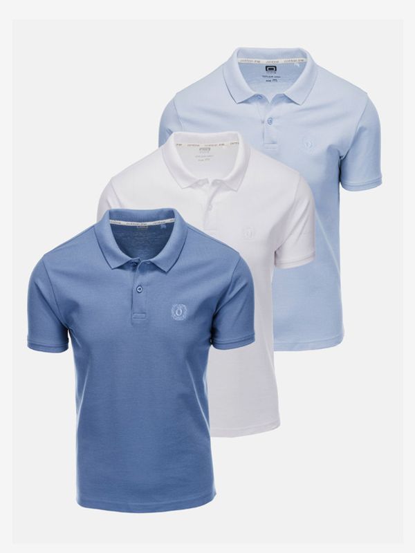 Ombre Clothing Ombre Clothing Majica 3 kom plava