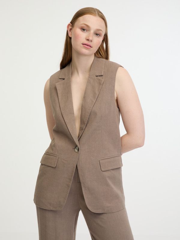 ONLY ONLY Agnes Prsluk smeđa