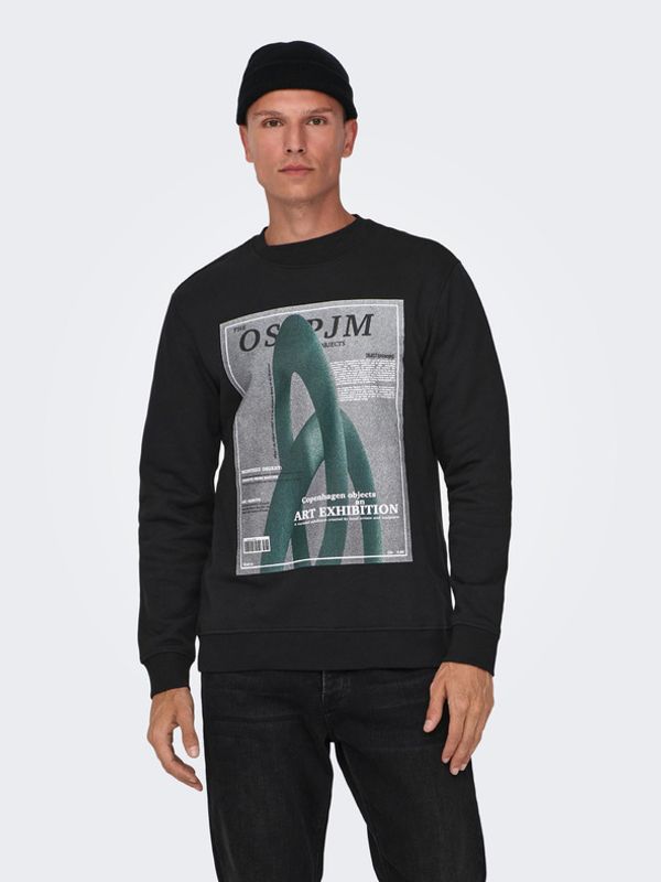 ONLY & SONS ONLY & SONS Todd Majica dugih rukava crna