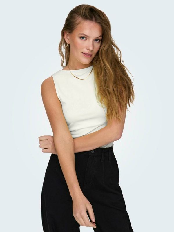 ONLY ONLY Ea Majica bez rukava bijela