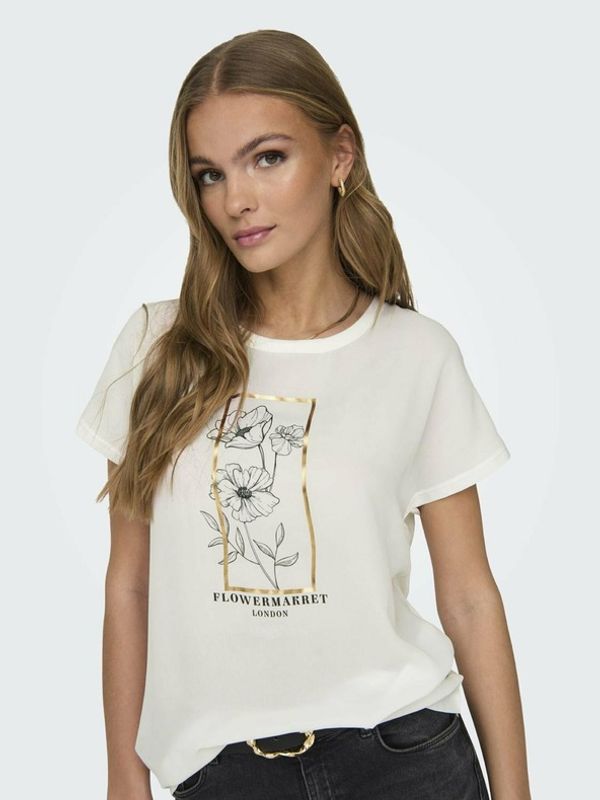 ONLY ONLY Flora Bluza bijela