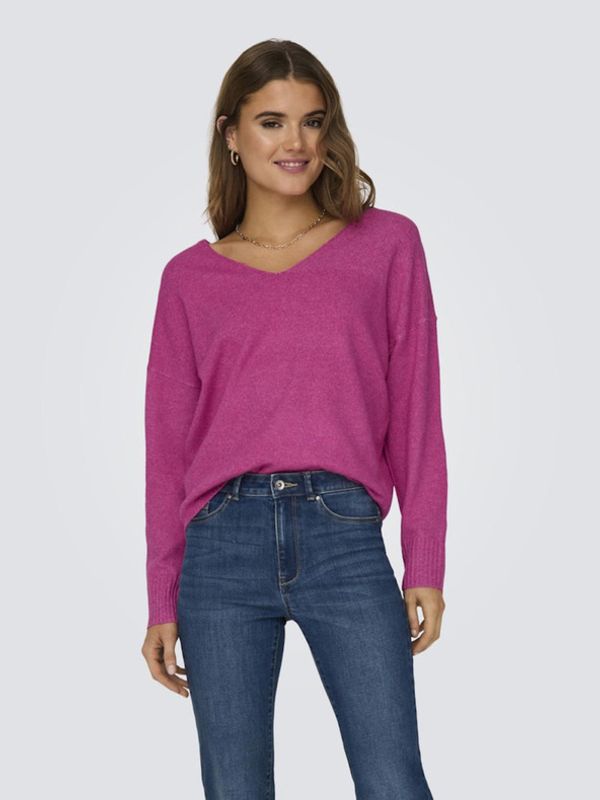 ONLY ONLY Rica Džemper ružičasta