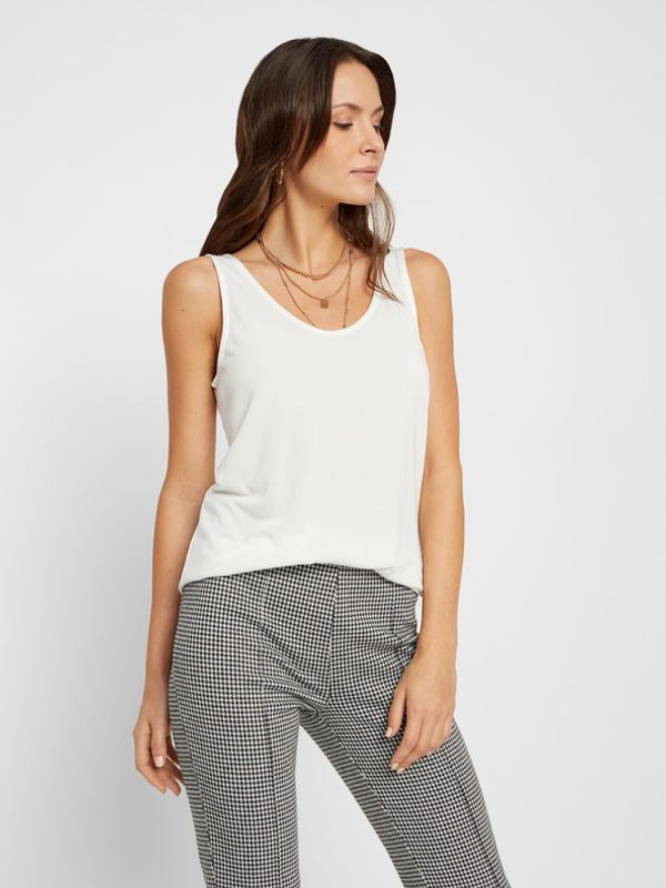 Pieces Pieces Amala Majica bez rukava bijela