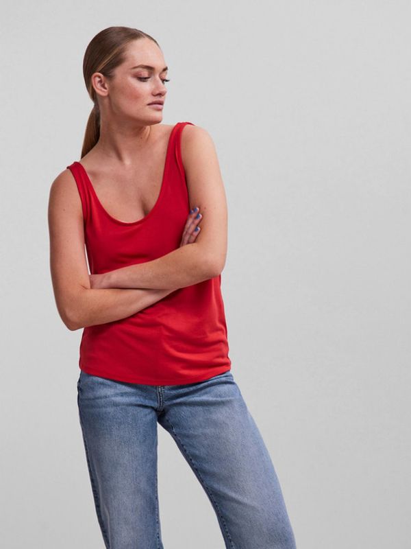 Pieces Pieces Amala Majica bez rukava crvena