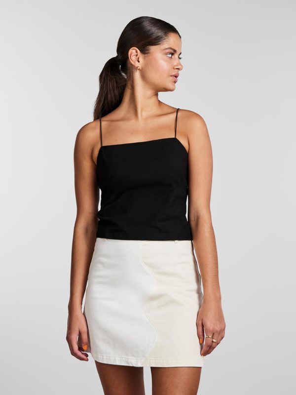 Pieces Pieces Kiwi Majica bez rukava crna