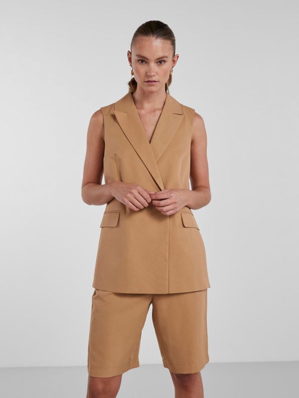 Pieces Pieces Tally Prsluk smeđa