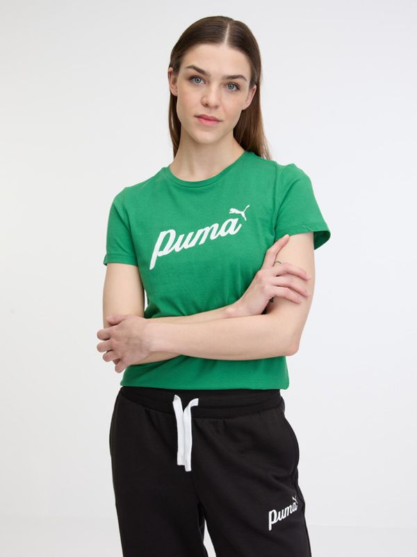 Puma Puma ESS+ Script Majica zelena