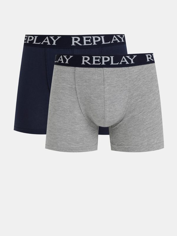 Replay Replay 2-pack Bokserice plava