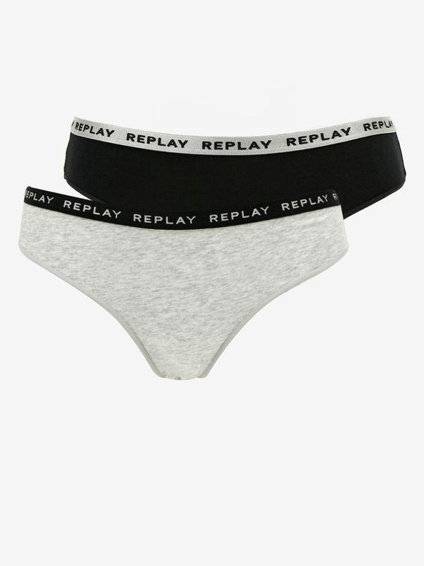 Replay Replay 2-pack Gaćice crna